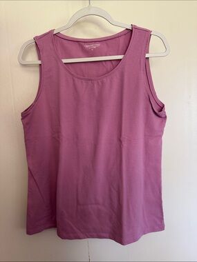 Coldwater creekDusty Rose Sleeveless Scoop Neck Tank
